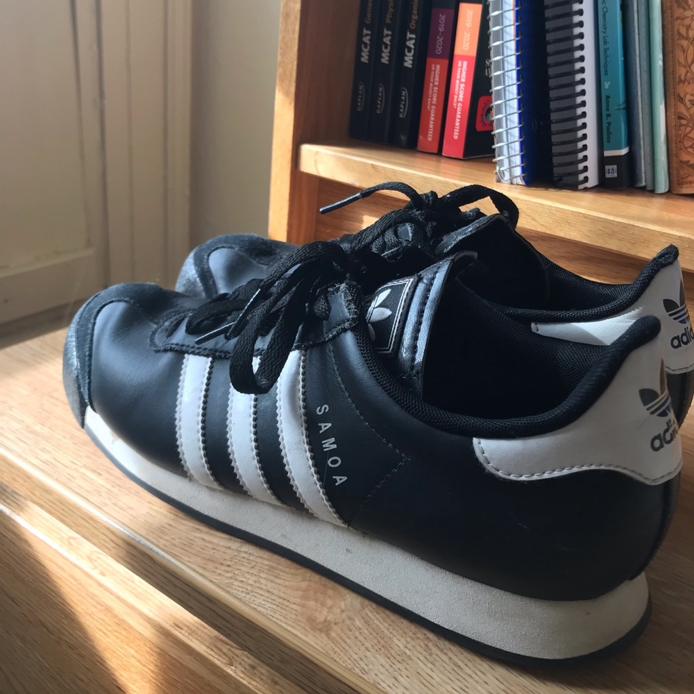 ADIDAS SAMOAS BLACK/WHITE STRIPE
